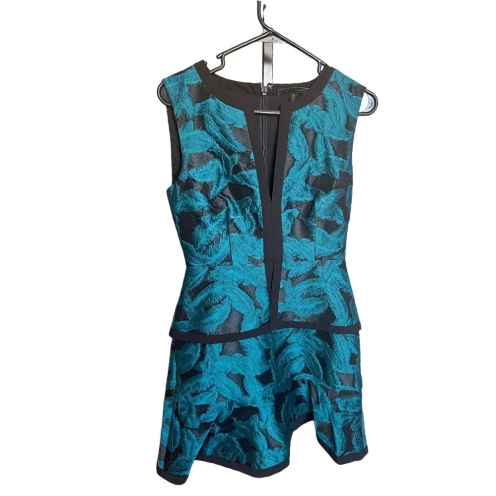 Elegant  Classic Teal and Black Sleeveless‎ Dress Wedding Evenings Out